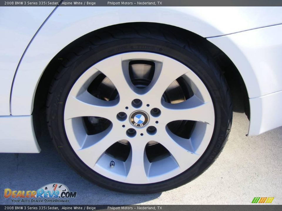 2008 BMW 3 Series 335i Sedan Alpine White / Beige Photo #13