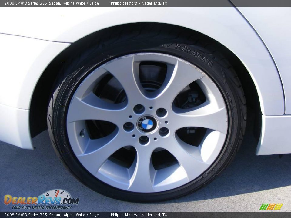 2008 BMW 3 Series 335i Sedan Alpine White / Beige Photo #14