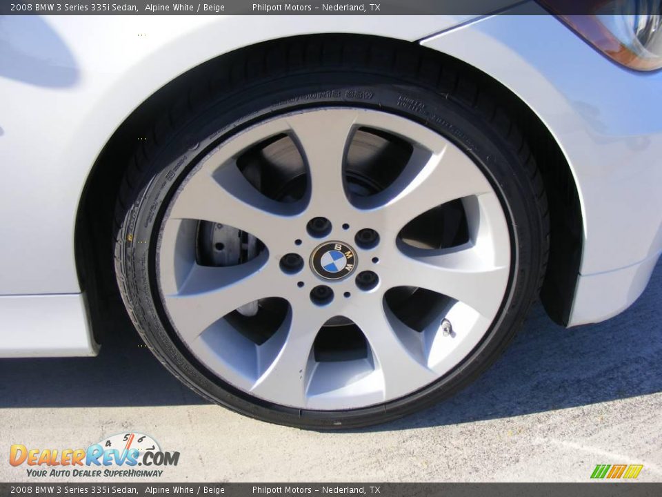 2008 BMW 3 Series 335i Sedan Alpine White / Beige Photo #15