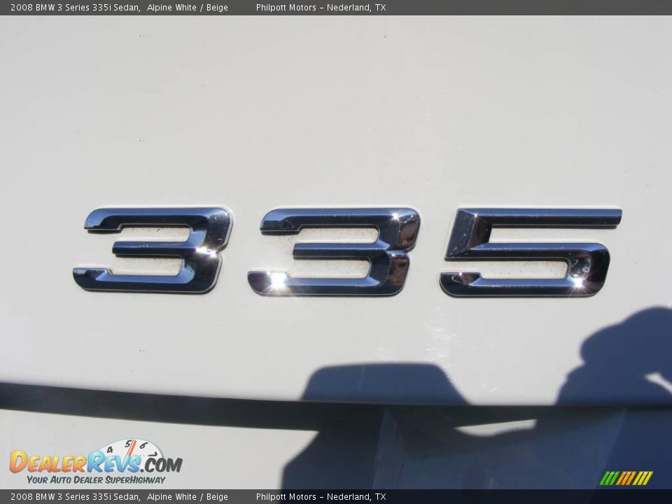 2008 BMW 3 Series 335i Sedan Alpine White / Beige Photo #20
