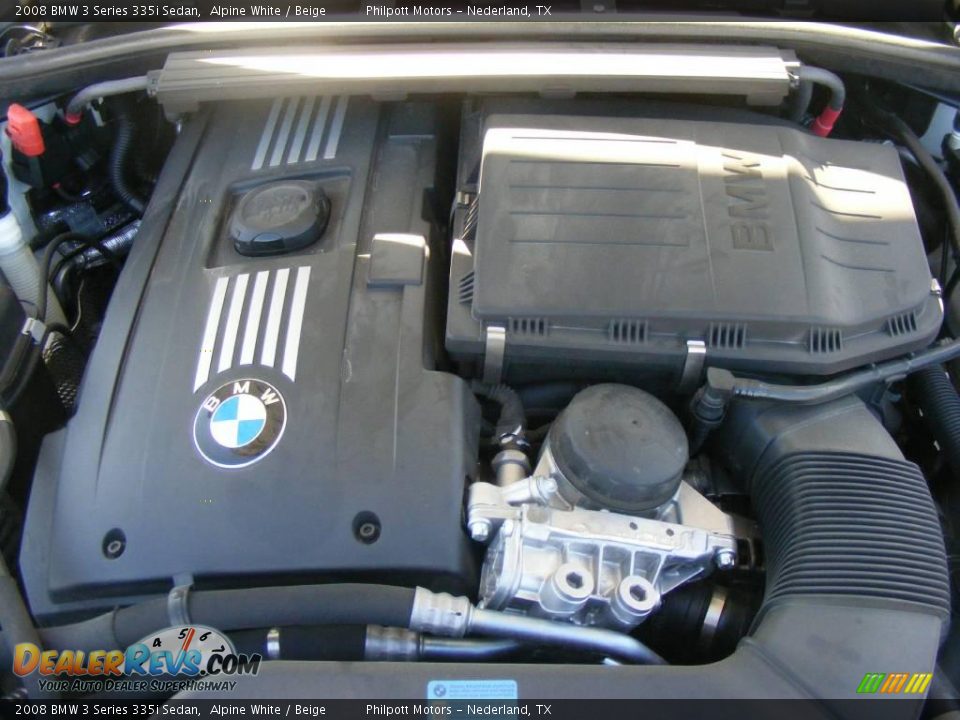 2008 BMW 3 Series 335i Sedan Alpine White / Beige Photo #23