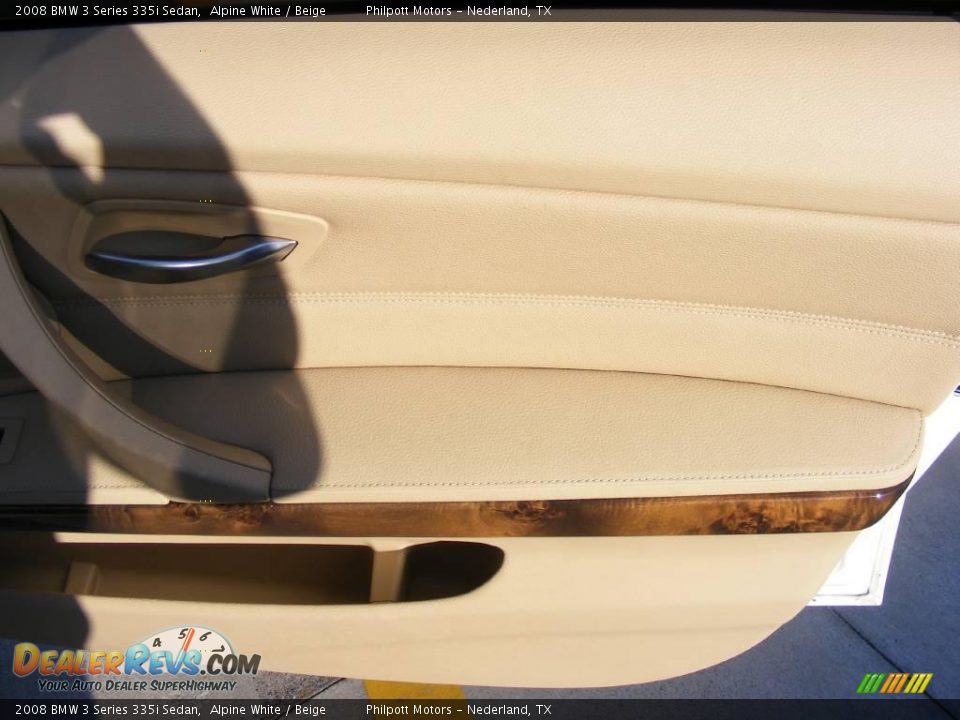 2008 BMW 3 Series 335i Sedan Alpine White / Beige Photo #24