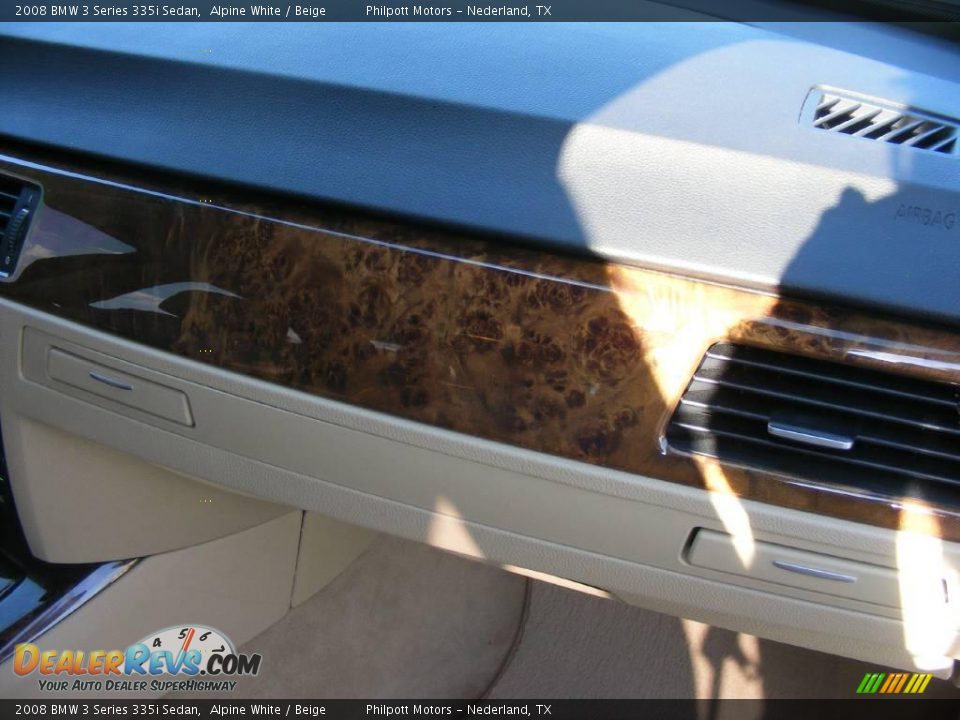 2008 BMW 3 Series 335i Sedan Alpine White / Beige Photo #25