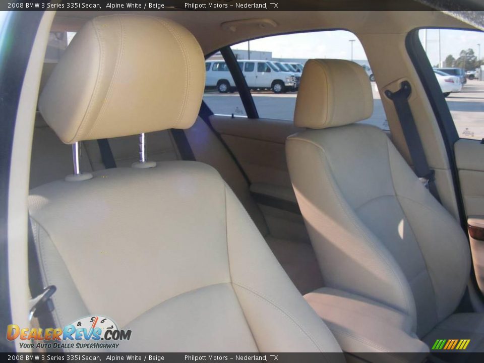 2008 BMW 3 Series 335i Sedan Alpine White / Beige Photo #26