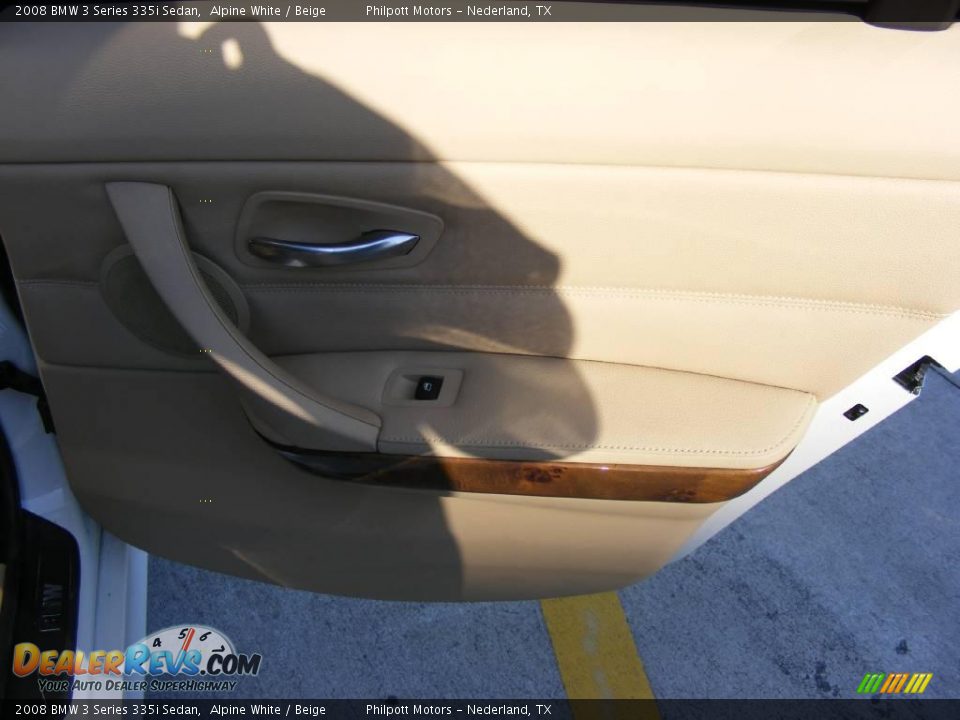 2008 BMW 3 Series 335i Sedan Alpine White / Beige Photo #27