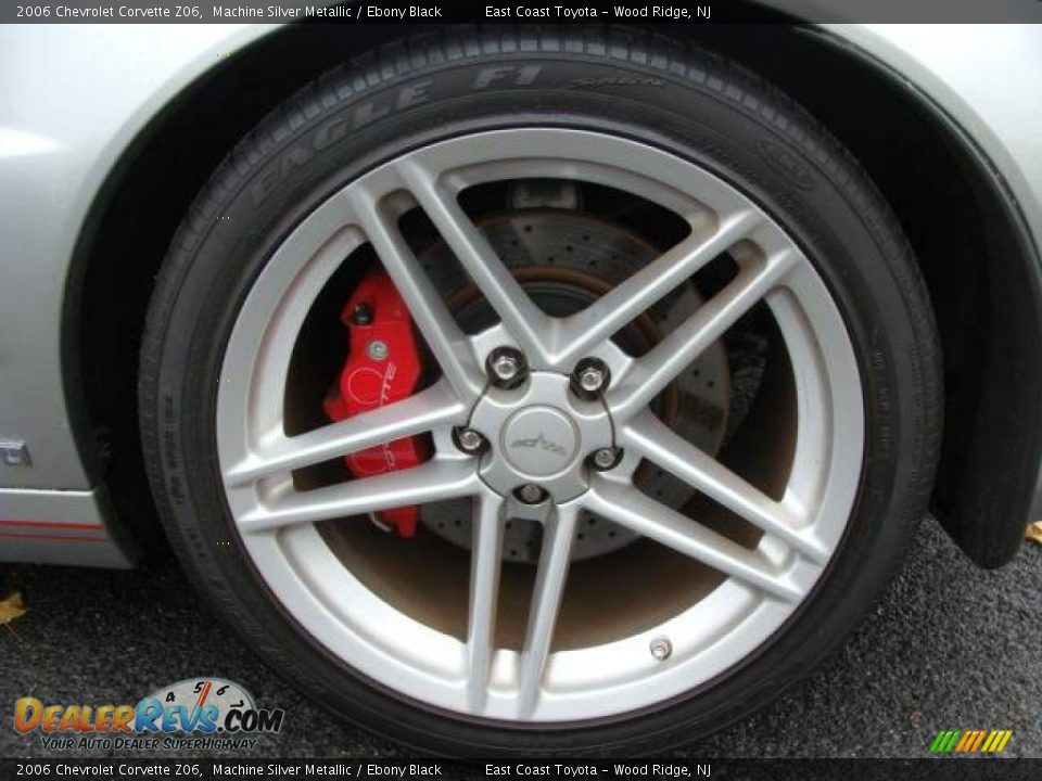 2006 Chevrolet Corvette Z06 Machine Silver Metallic / Ebony Black Photo #14
