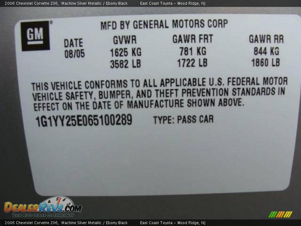 2006 Chevrolet Corvette Z06 Machine Silver Metallic / Ebony Black Photo #15