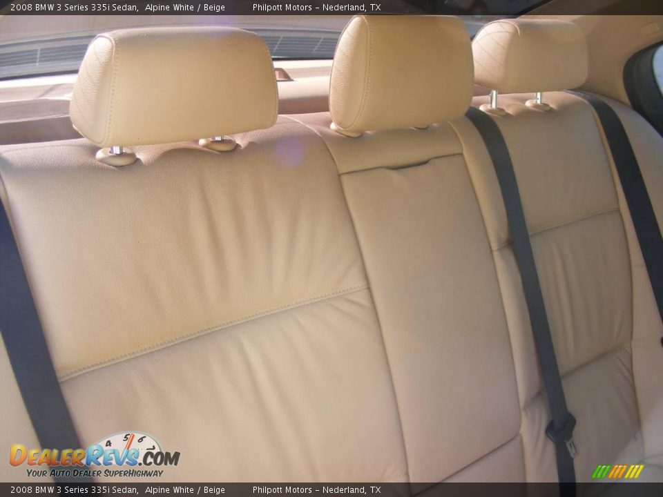 2008 BMW 3 Series 335i Sedan Alpine White / Beige Photo #29