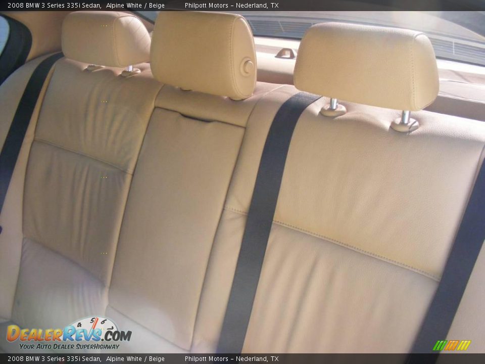 2008 BMW 3 Series 335i Sedan Alpine White / Beige Photo #33