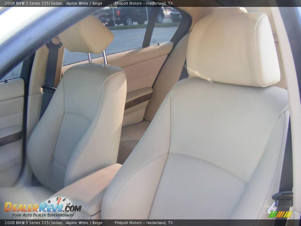 2008 BMW 3 Series 335i Sedan Alpine White / Beige Photo #36
