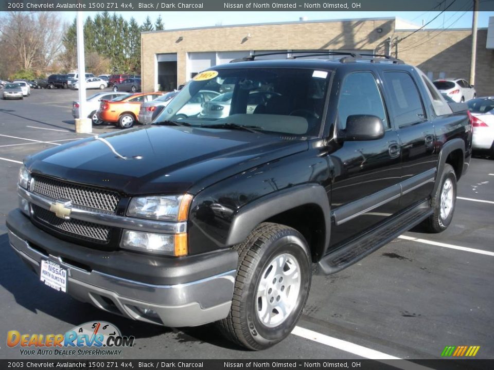 2003 Chevrolet Avalanche 1500 Z71 4x4 Black / Dark Charcoal Photo #1