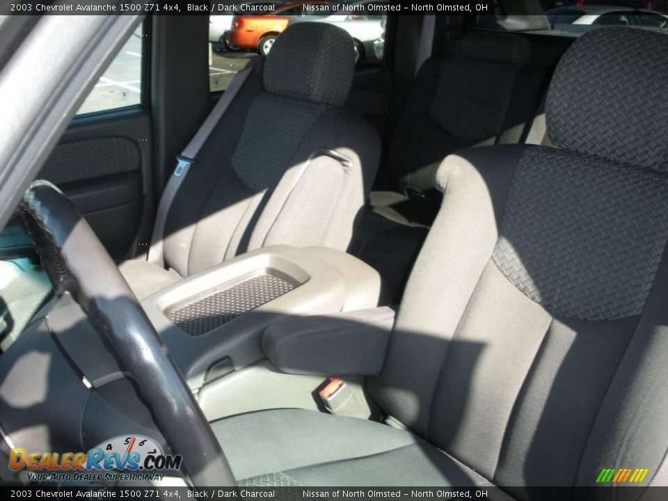 2003 Chevrolet Avalanche 1500 Z71 4x4 Black / Dark Charcoal Photo #14