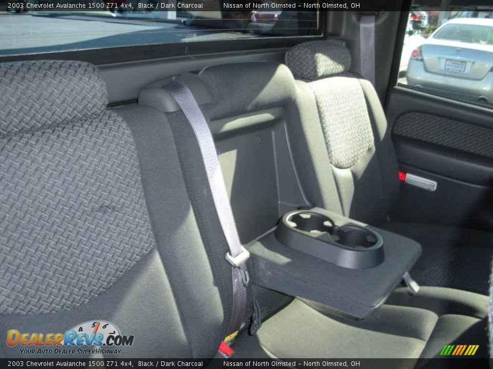 2003 Chevrolet Avalanche 1500 Z71 4x4 Black / Dark Charcoal Photo #18
