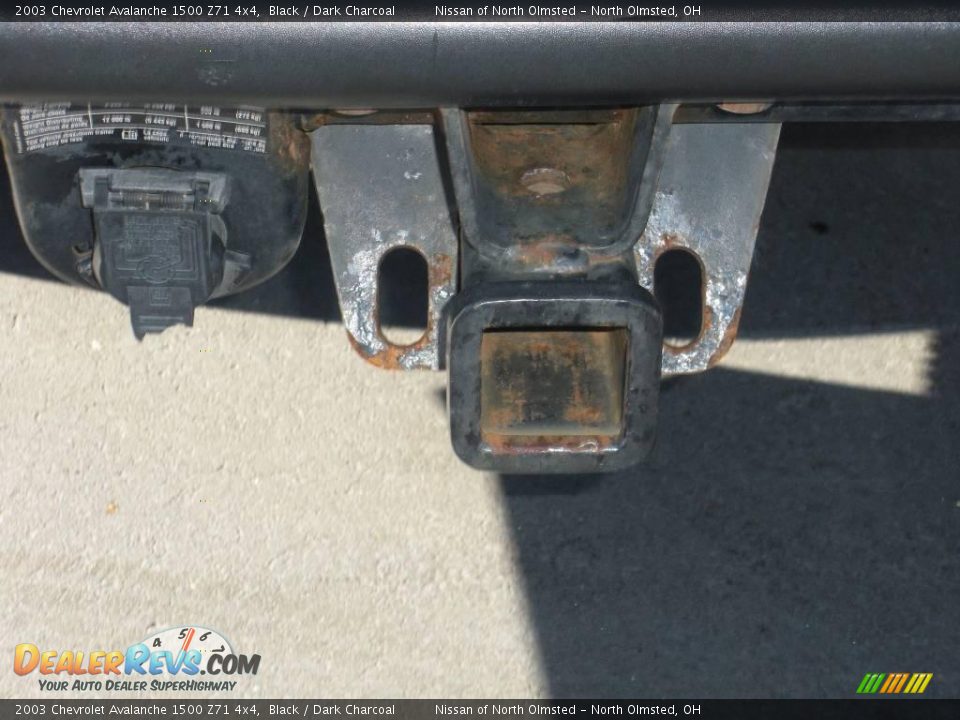 2003 Chevrolet Avalanche 1500 Z71 4x4 Black / Dark Charcoal Photo #21