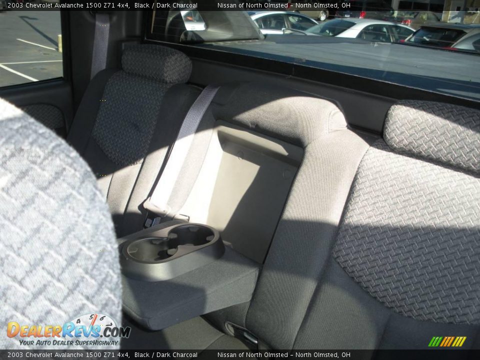 2003 Chevrolet Avalanche 1500 Z71 4x4 Black / Dark Charcoal Photo #22