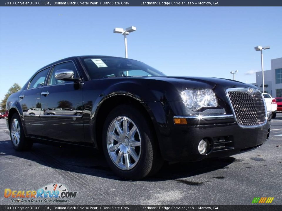 2010 Chrysler 300 C HEMI Brilliant Black Crystal Pearl / Dark Slate Gray Photo #4