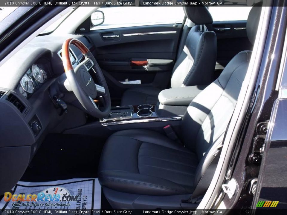 2010 Chrysler 300 C HEMI Brilliant Black Crystal Pearl / Dark Slate Gray Photo #7