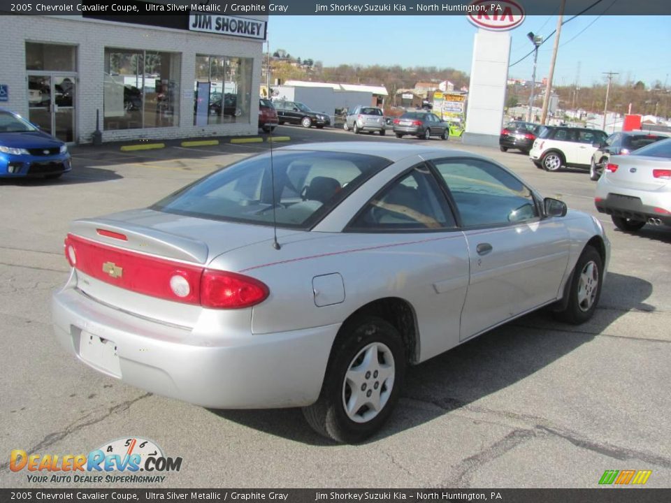 2005 Chevrolet Cavalier Coupe Ultra Silver Metallic / Graphite Gray Photo #3