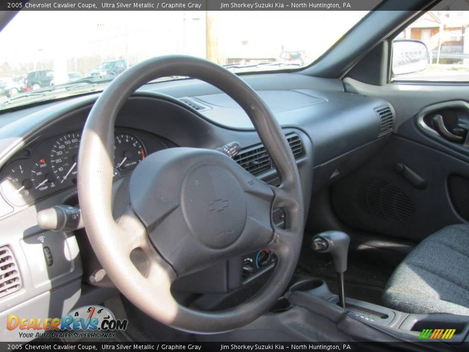 2005 Chevrolet Cavalier Coupe Ultra Silver Metallic / Graphite Gray Photo #10