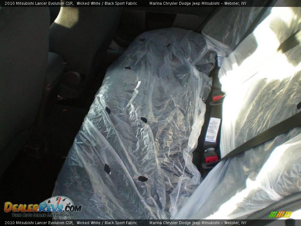 2010 Mitsubishi Lancer Evolution GSR Wicked White / Black Sport Fabric Photo #3