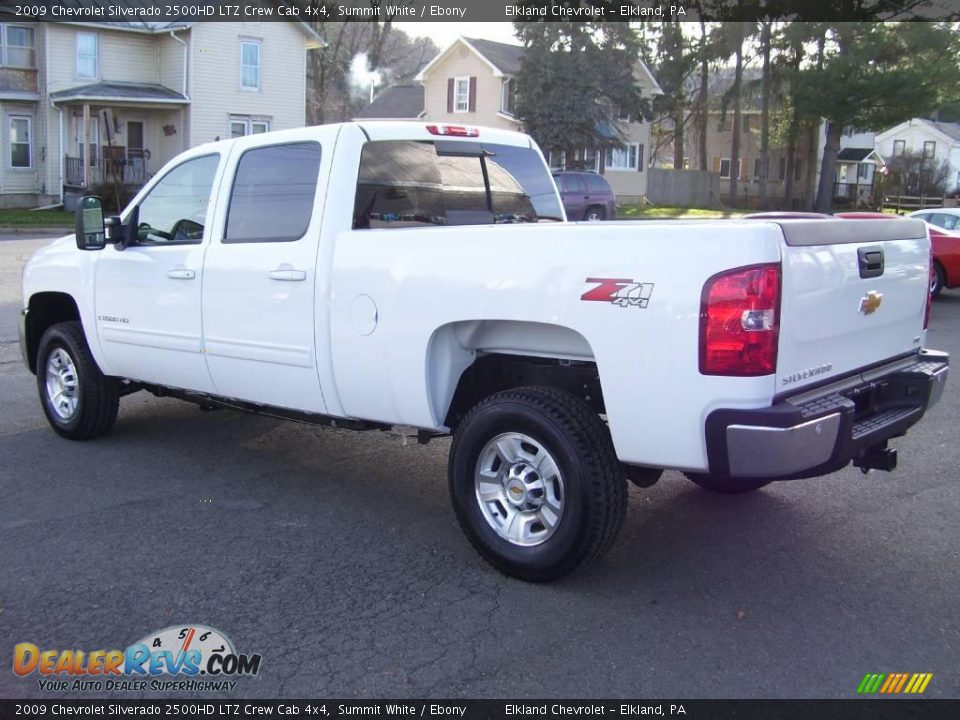 2009 Chevrolet Silverado 2500HD LTZ Crew Cab 4x4 Summit White / Ebony Photo #5