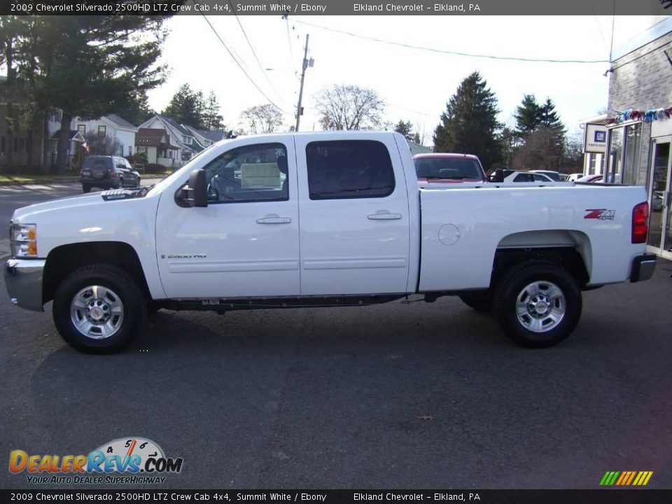 2009 Chevrolet Silverado 2500HD LTZ Crew Cab 4x4 Summit White / Ebony Photo #6