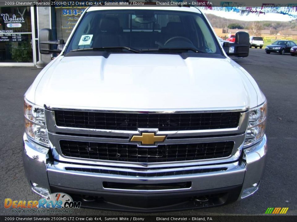 2009 Chevrolet Silverado 2500HD LTZ Crew Cab 4x4 Summit White / Ebony Photo #8
