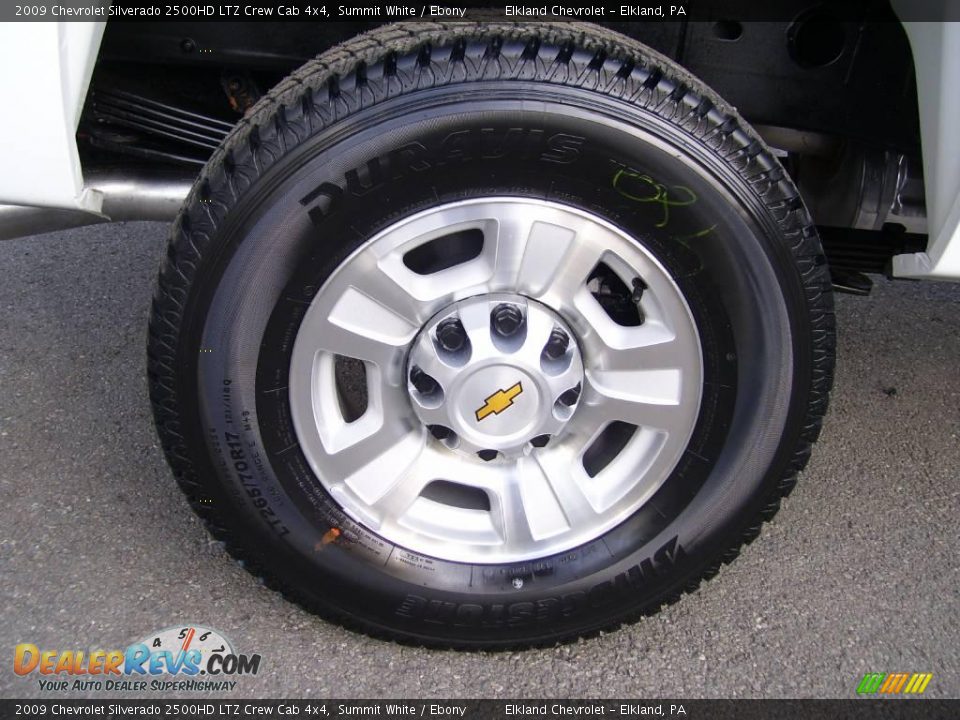 2009 Chevrolet Silverado 2500HD LTZ Crew Cab 4x4 Summit White / Ebony Photo #15