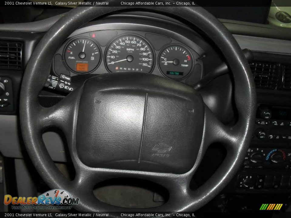 2001 Chevrolet Venture LS Galaxy Silver Metallic / Neutral Photo #13