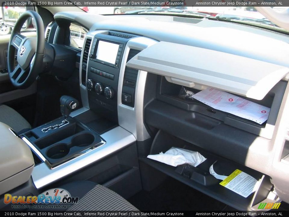 2010 Dodge Ram 1500 Big Horn Crew Cab Inferno Red Crystal Pearl / Dark Slate/Medium Graystone Photo #3