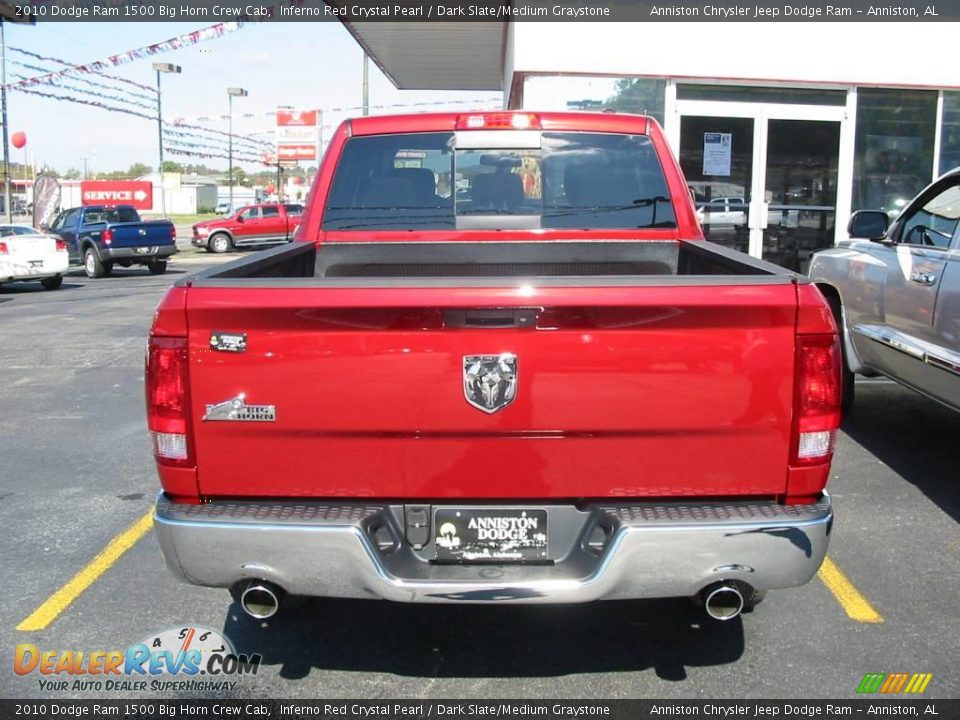 2010 Dodge Ram 1500 Big Horn Crew Cab Inferno Red Crystal Pearl / Dark Slate/Medium Graystone Photo #6