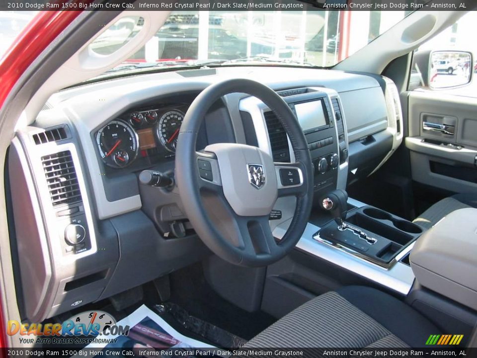 2010 Dodge Ram 1500 Big Horn Crew Cab Inferno Red Crystal Pearl / Dark Slate/Medium Graystone Photo #8