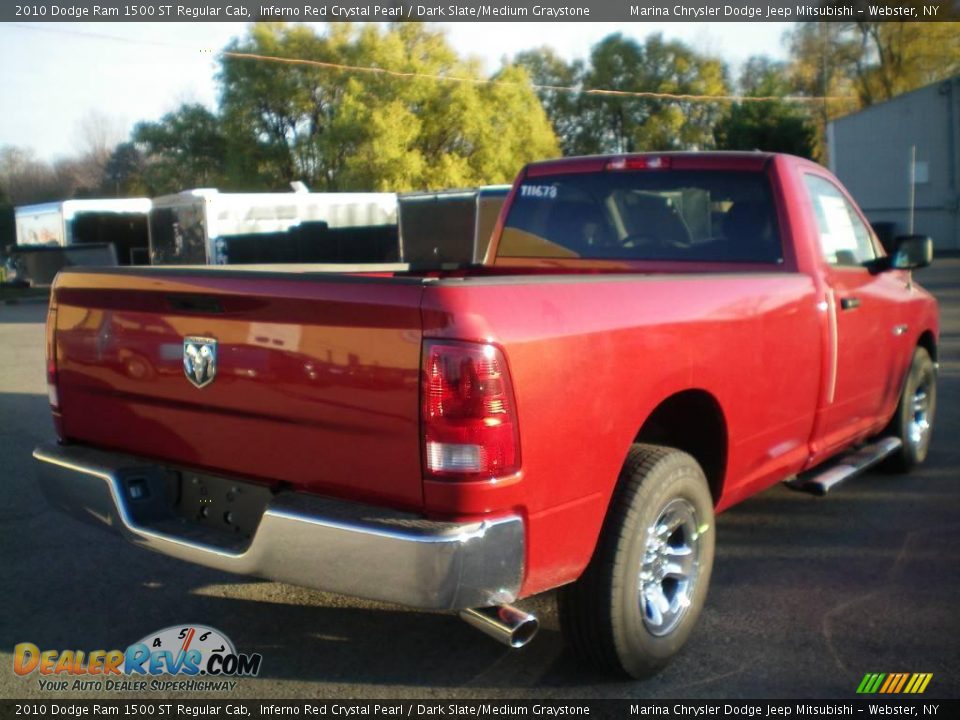 2010 Dodge Ram 1500 ST Regular Cab Inferno Red Crystal Pearl / Dark Slate/Medium Graystone Photo #8