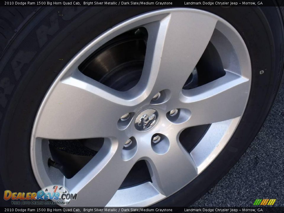 2010 Dodge Ram 1500 Big Horn Quad Cab Bright Silver Metallic / Dark Slate/Medium Graystone Photo #5