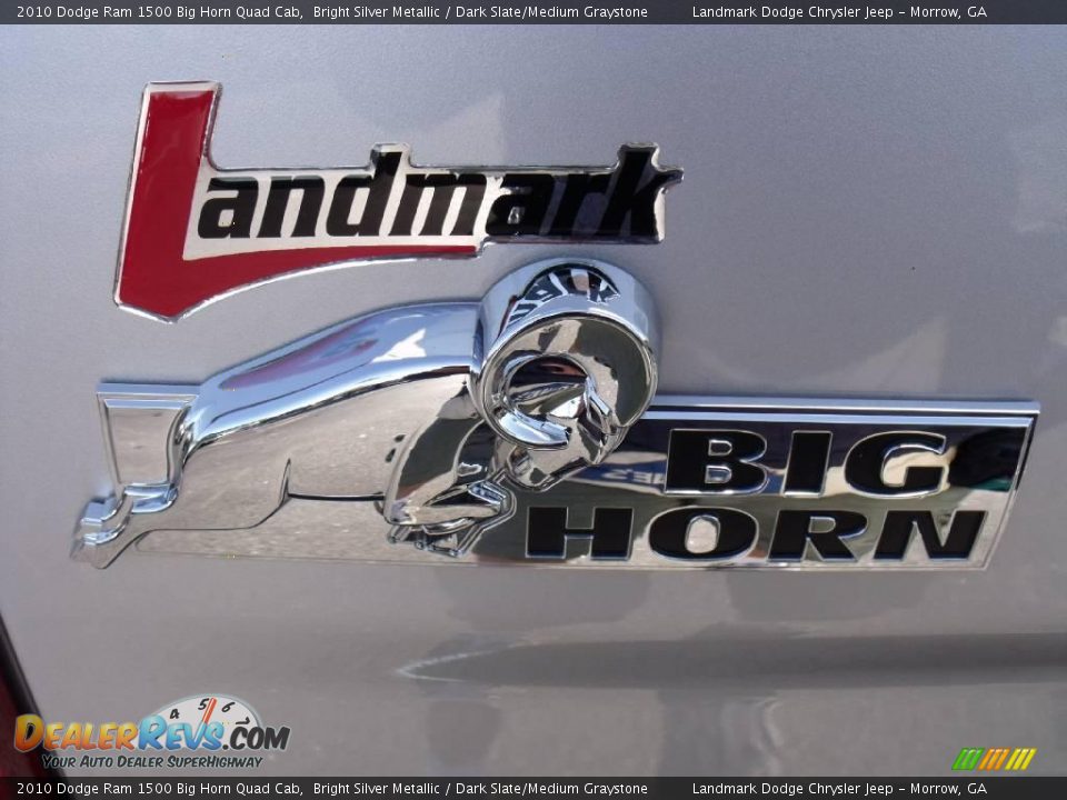 2010 Dodge Ram 1500 Big Horn Quad Cab Bright Silver Metallic / Dark Slate/Medium Graystone Photo #8