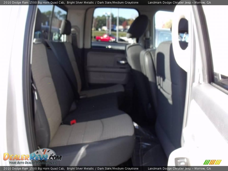 2010 Dodge Ram 1500 Big Horn Quad Cab Bright Silver Metallic / Dark Slate/Medium Graystone Photo #9