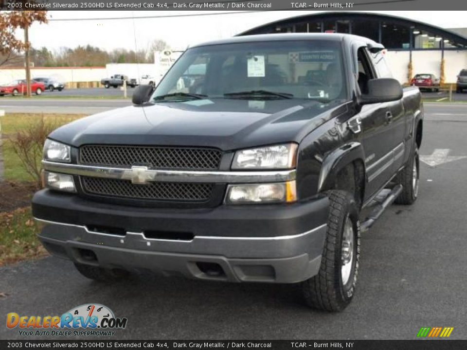 2003 Chevrolet Silverado 2500HD LS Extended Cab 4x4 Dark Gray Metallic / Dark Charcoal Photo #2