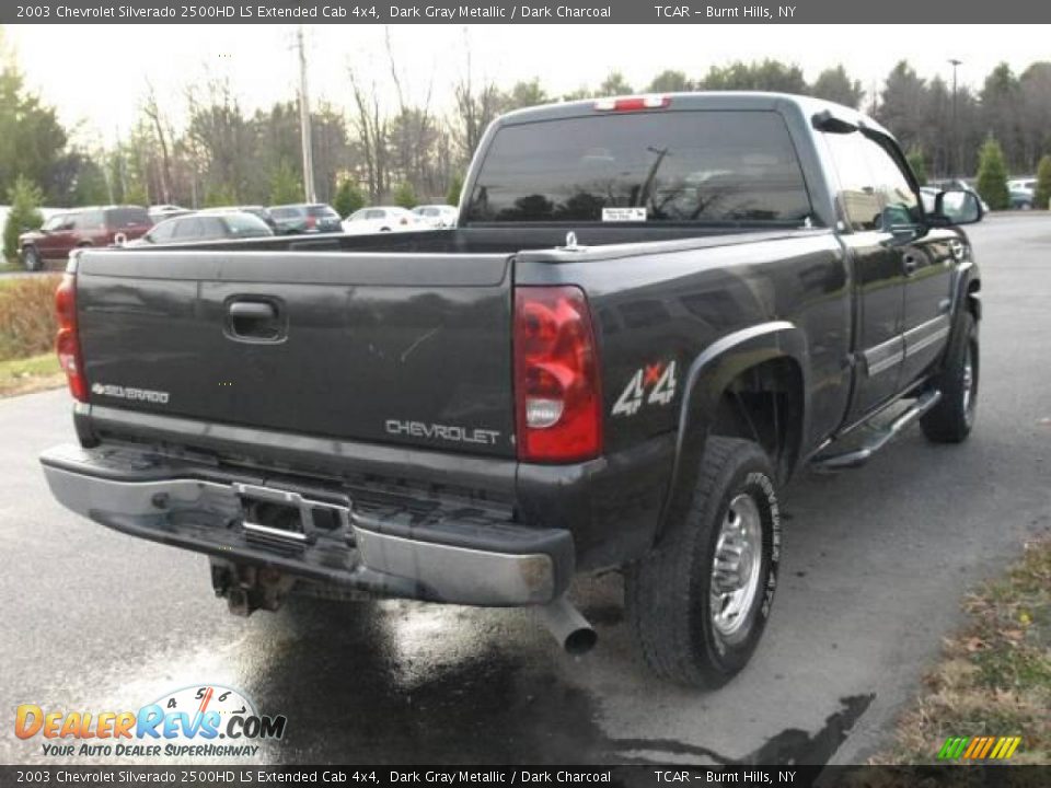 2003 Chevrolet Silverado 2500HD LS Extended Cab 4x4 Dark Gray Metallic / Dark Charcoal Photo #4