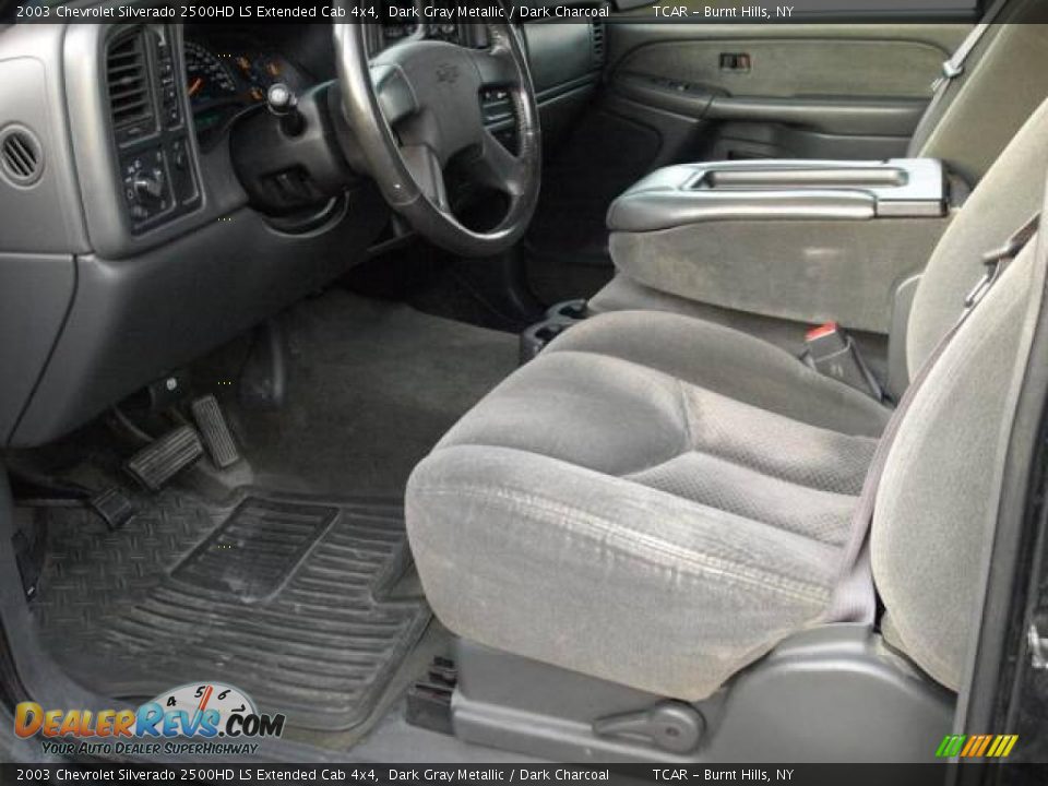 2003 Chevrolet Silverado 2500HD LS Extended Cab 4x4 Dark Gray Metallic / Dark Charcoal Photo #7