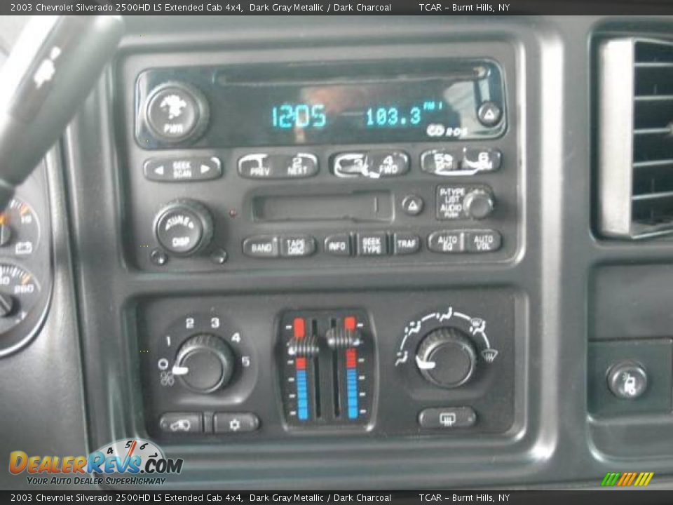 2003 Chevrolet Silverado 2500HD LS Extended Cab 4x4 Dark Gray Metallic / Dark Charcoal Photo #11