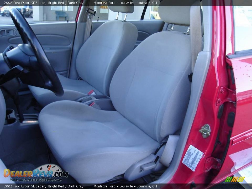 2002 Ford Escort SE Sedan Bright Red / Dark Gray Photo #12