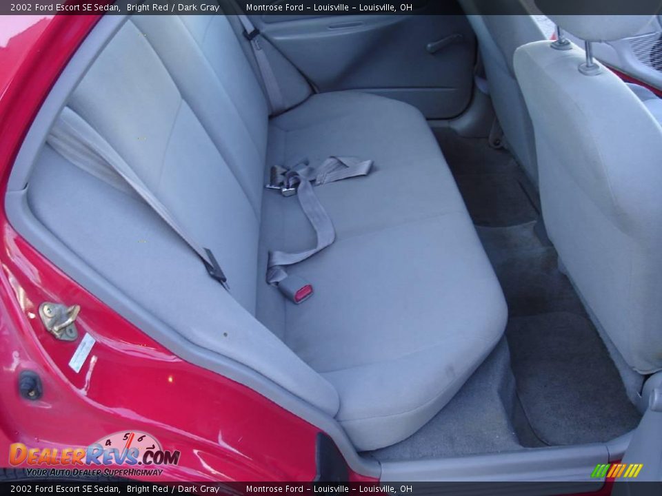 2002 Ford Escort SE Sedan Bright Red / Dark Gray Photo #14