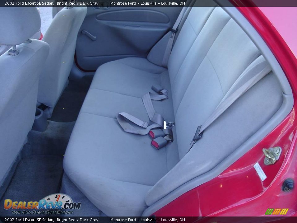 2002 Ford Escort SE Sedan Bright Red / Dark Gray Photo #15