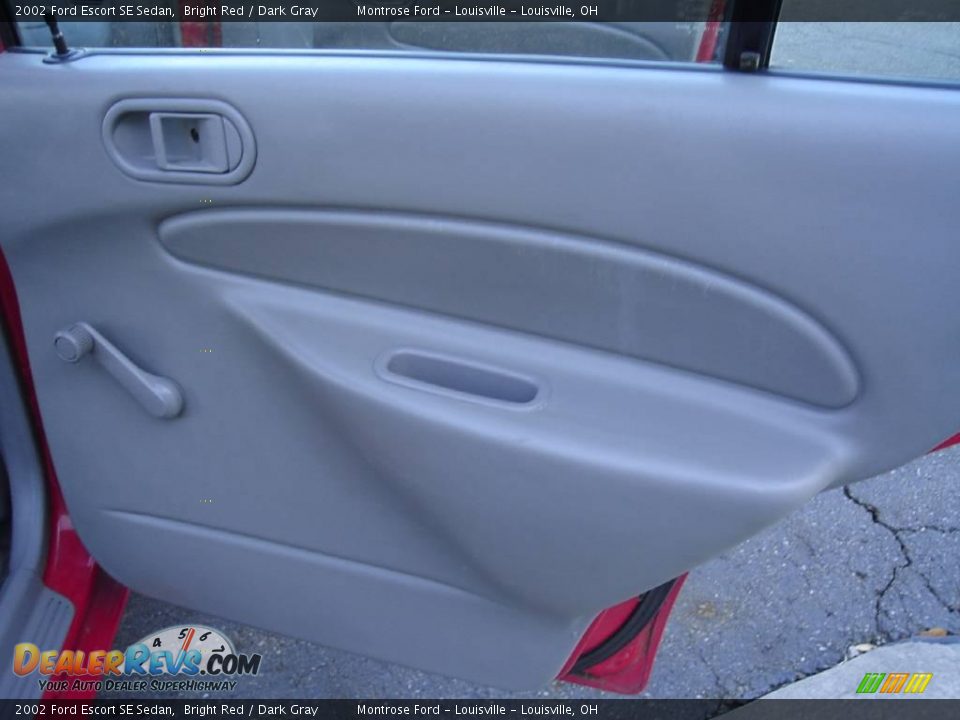 2002 Ford Escort SE Sedan Bright Red / Dark Gray Photo #17