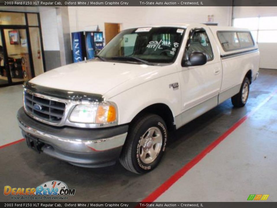 2003 Ford F150 XLT Regular Cab Oxford White / Medium Graphite Grey Photo #1