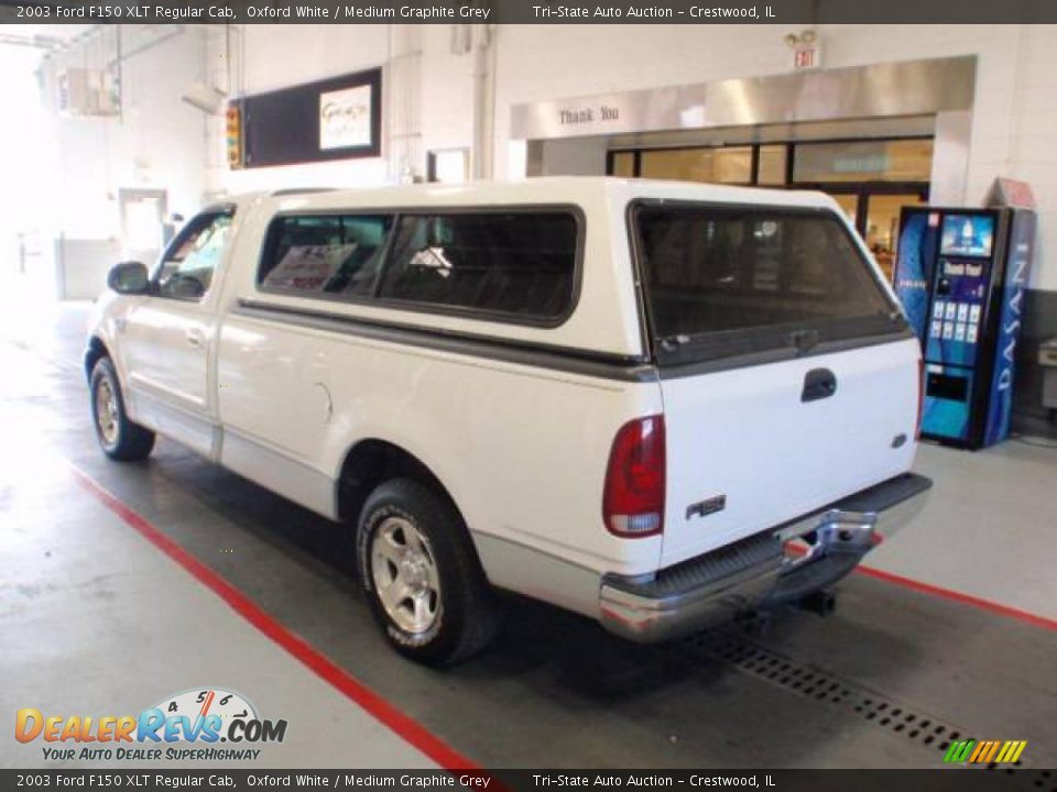 2003 Ford F150 XLT Regular Cab Oxford White / Medium Graphite Grey Photo #7