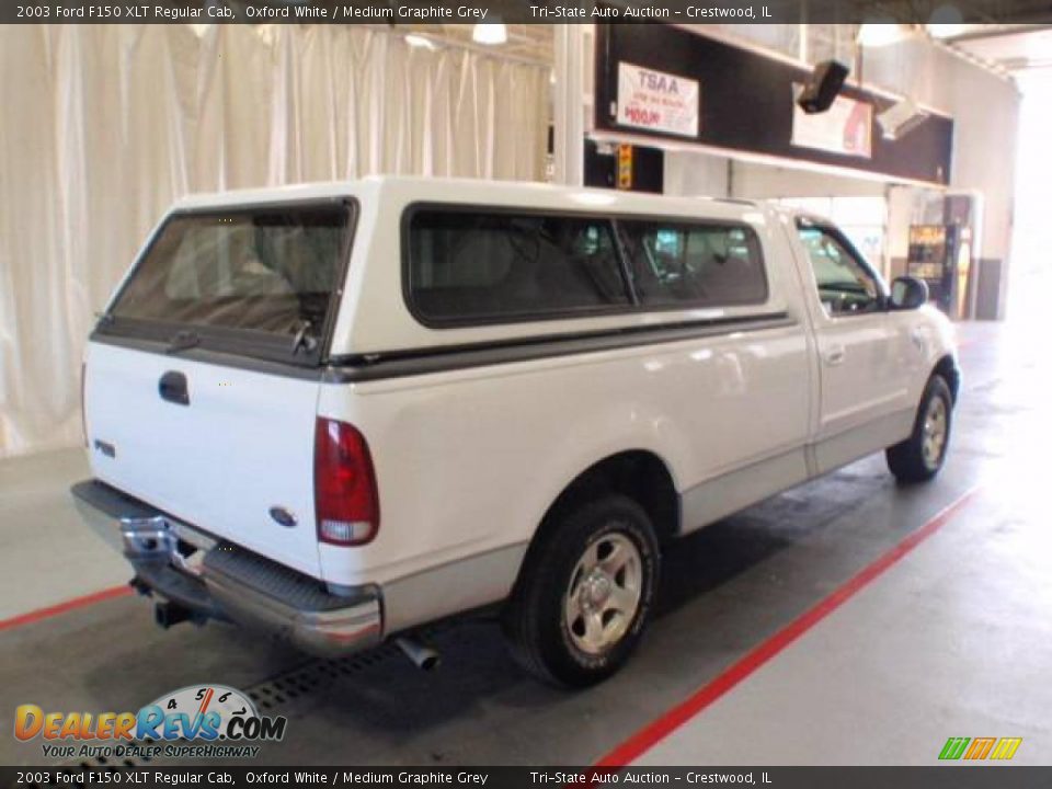 2003 Ford F150 XLT Regular Cab Oxford White / Medium Graphite Grey Photo #8