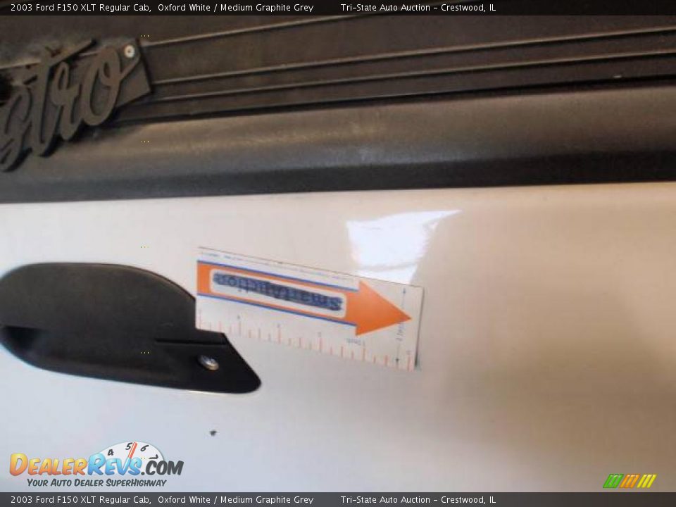 2003 Ford F150 XLT Regular Cab Oxford White / Medium Graphite Grey Photo #12