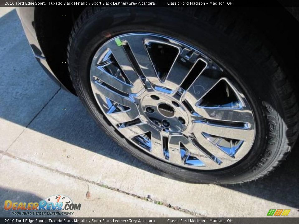2010 Ford Edge Sport Tuxedo Black Metallic / Sport Black Leather/Grey Alcantara Photo #6