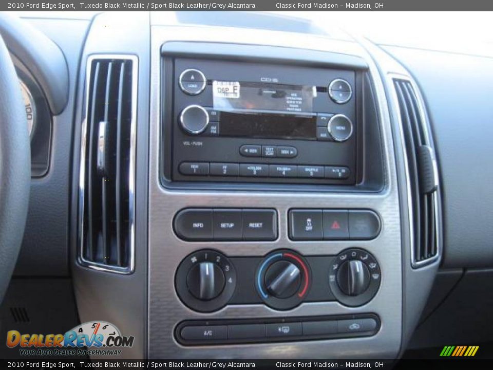 2010 Ford Edge Sport Tuxedo Black Metallic / Sport Black Leather/Grey Alcantara Photo #10